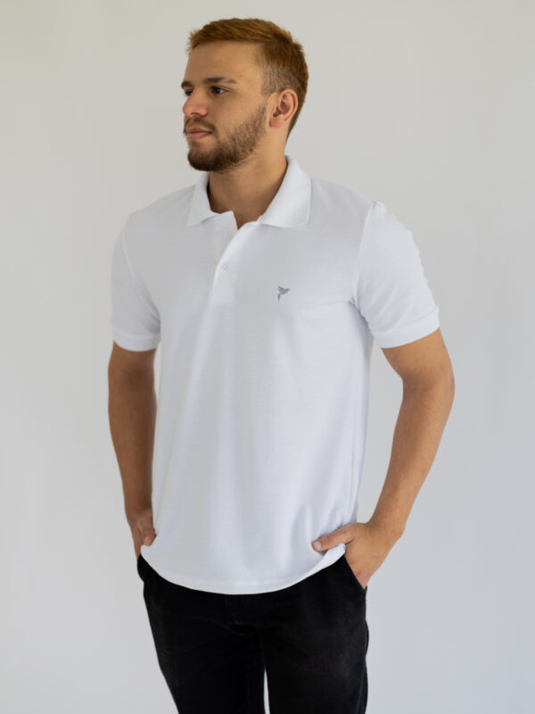 Camisa Polo Branca Masculina