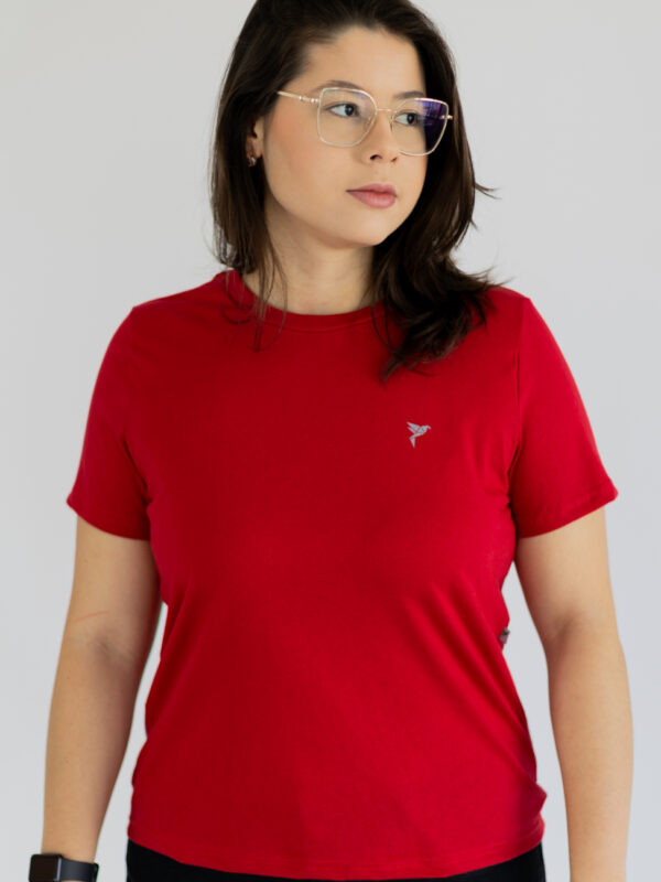 Camisa de Algodão feminina vermelha