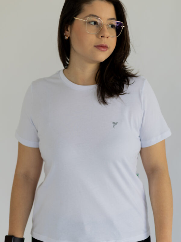 Camisa de Algodão feminina branca