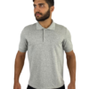 Camisa Polo Cinza mesclado Masculina