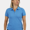 Camisa Polo Feminina Azul imperial