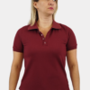 Camisa Polo Feminina vinho